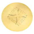 Koley's K396 gold scale paten with engraved cross