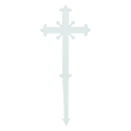 Koley's K4057 fleur-de-lis steel memorial cross