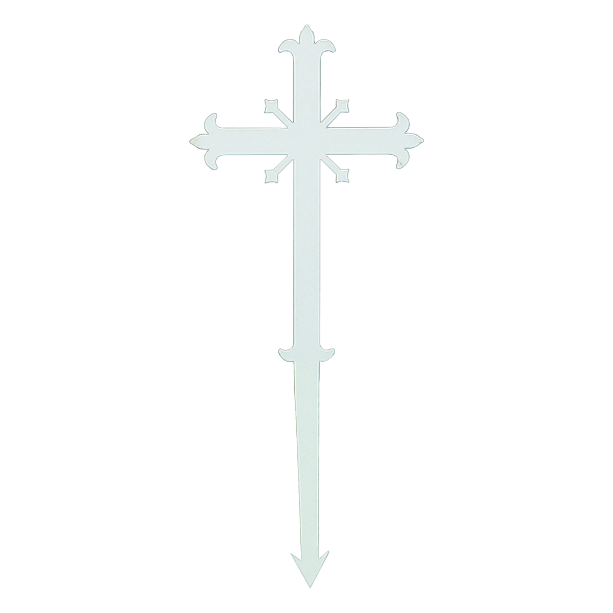Koley's K4057 fleur-de-lis steel memorial cross