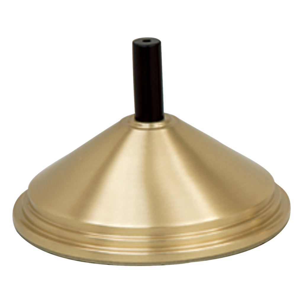 Koley's K437 brass processional torch with glass cylinder – alternate view 2 of 2