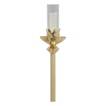 Koley's K437 brass processional torch with glass cylinder