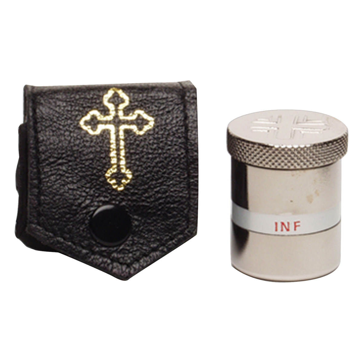 Koley's K44 nickel plated oil stock with leather case