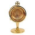 Koley's K440 gold plated chapel monstrance with IHS engraved glass