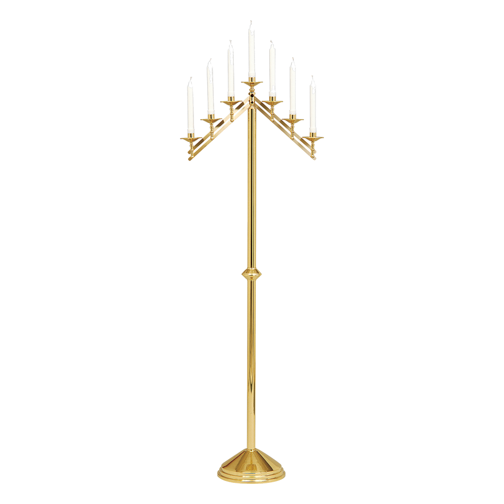 Koley's K486 floor candelabra with adjustable arms