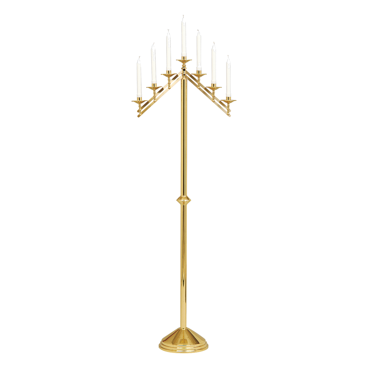 Koley's K486 floor candelabra with adjustable arms