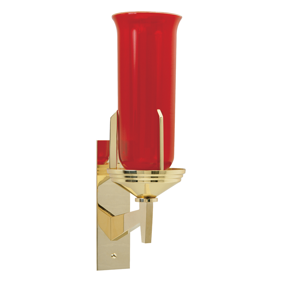 Koley's K488 polished brass wall sanctuary lamp