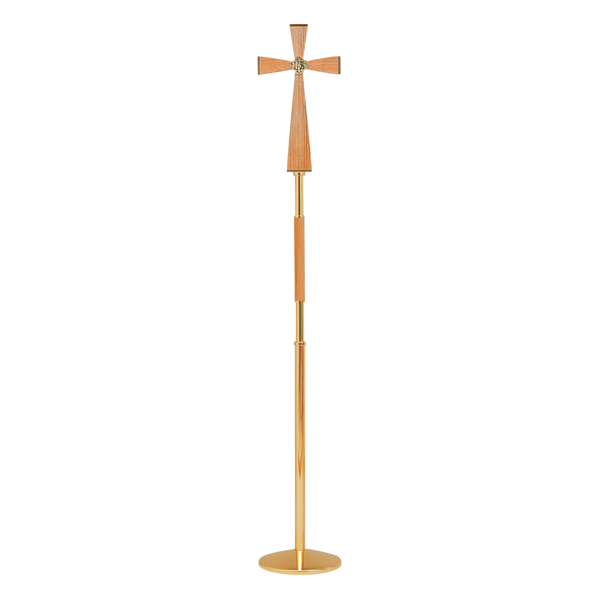 Koley's K490 brass and oak processional cross