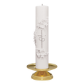 Koley's K497 bright brass wedding candle holder