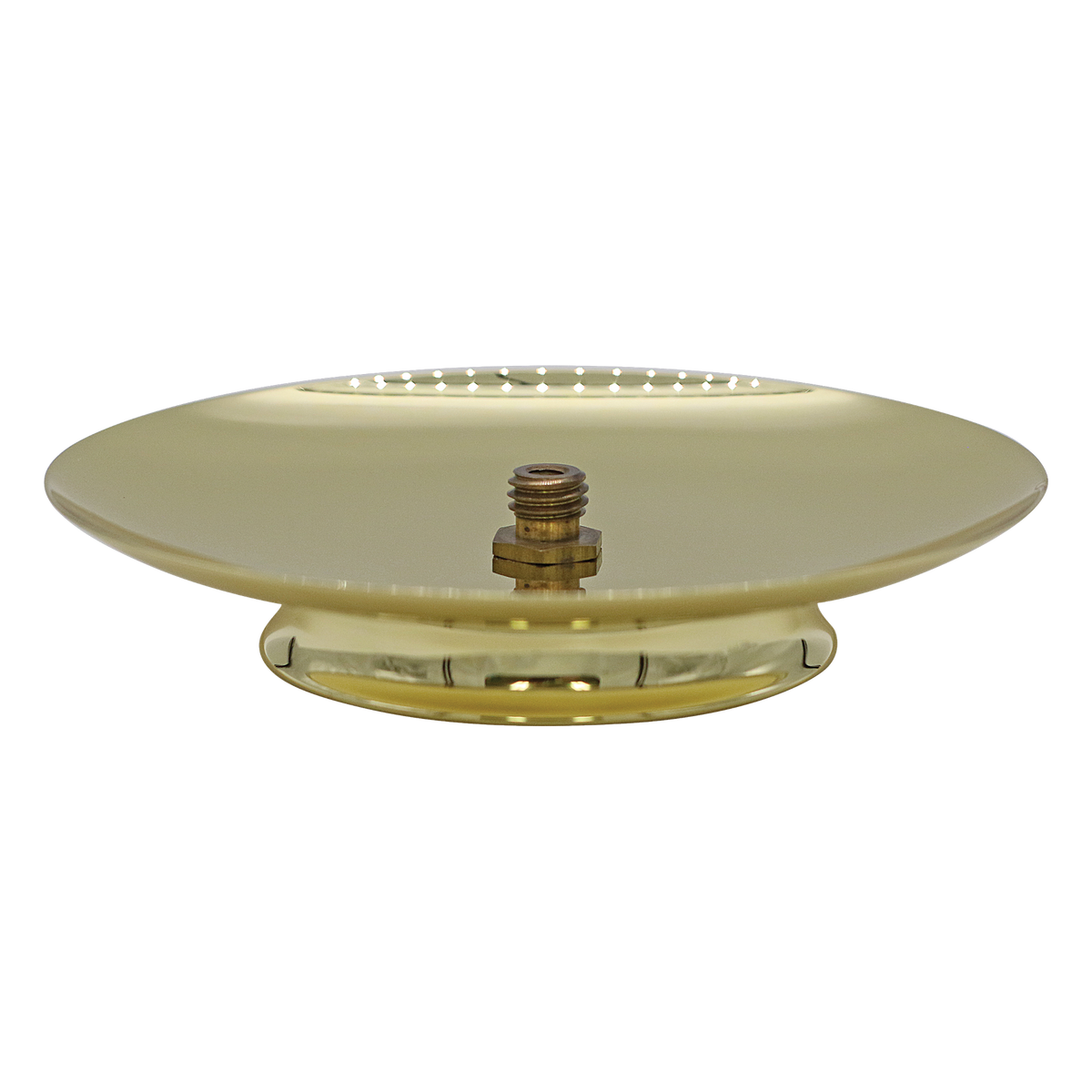 Koley's K524 low-profile brass candlestick with oil adaptor