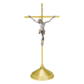 Koley's K525 satin brass crucifix