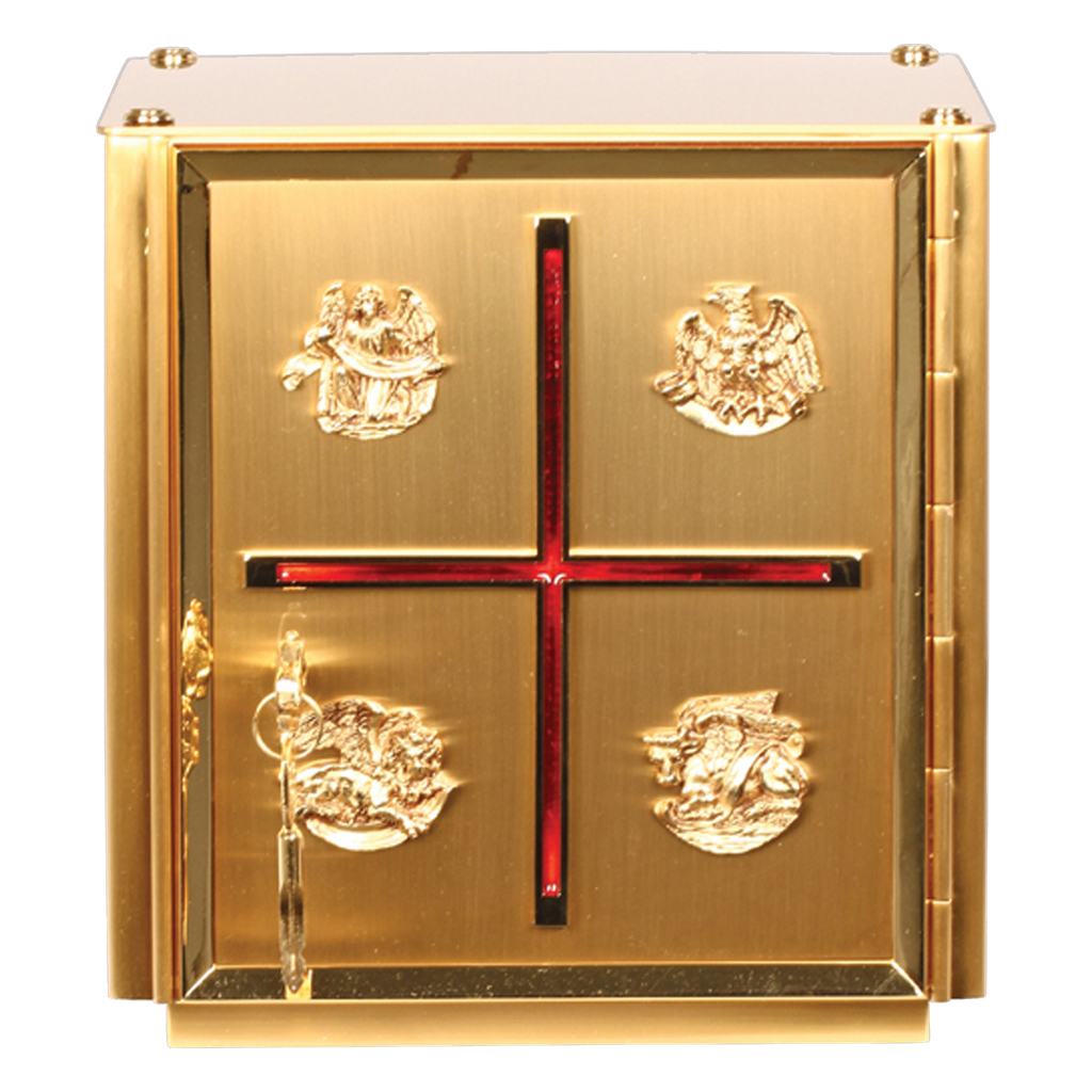 Koley's K655 two-tone gold tabernacle with Four Evangelists
