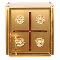 Koley's K655 two-tone gold tabernacle with Four Evangelists