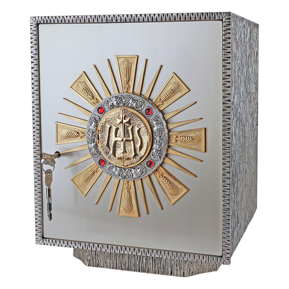 Koley's K657 oxidized silver tabernacle with gold rays