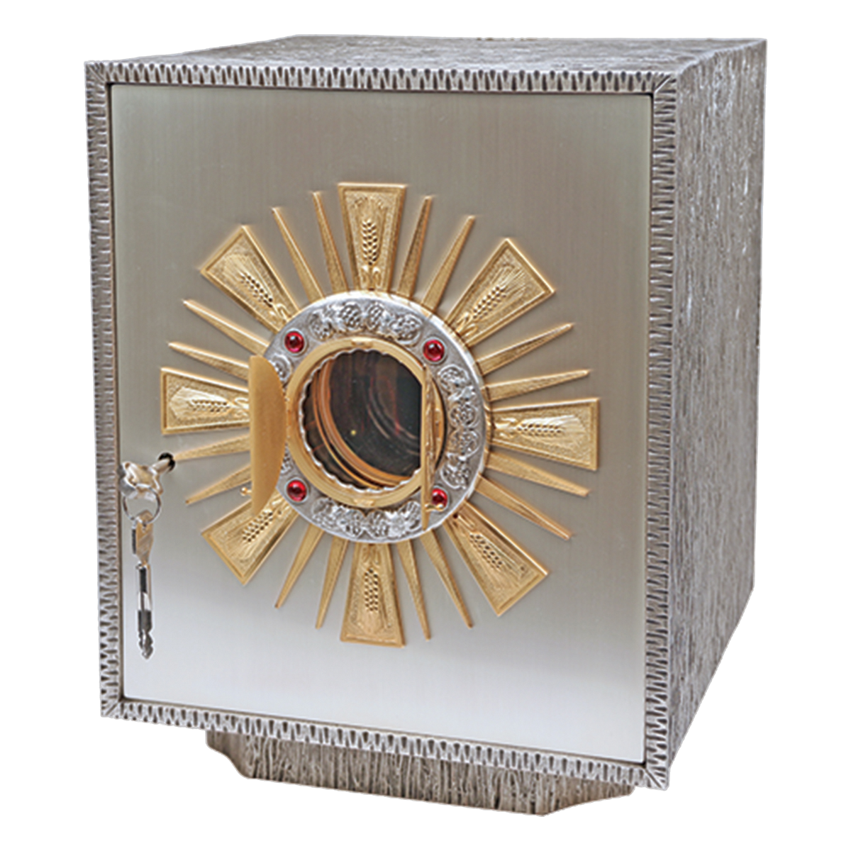Koley's K657 oxidized silver tabernacle with gold rays – alternate view 2 of 2