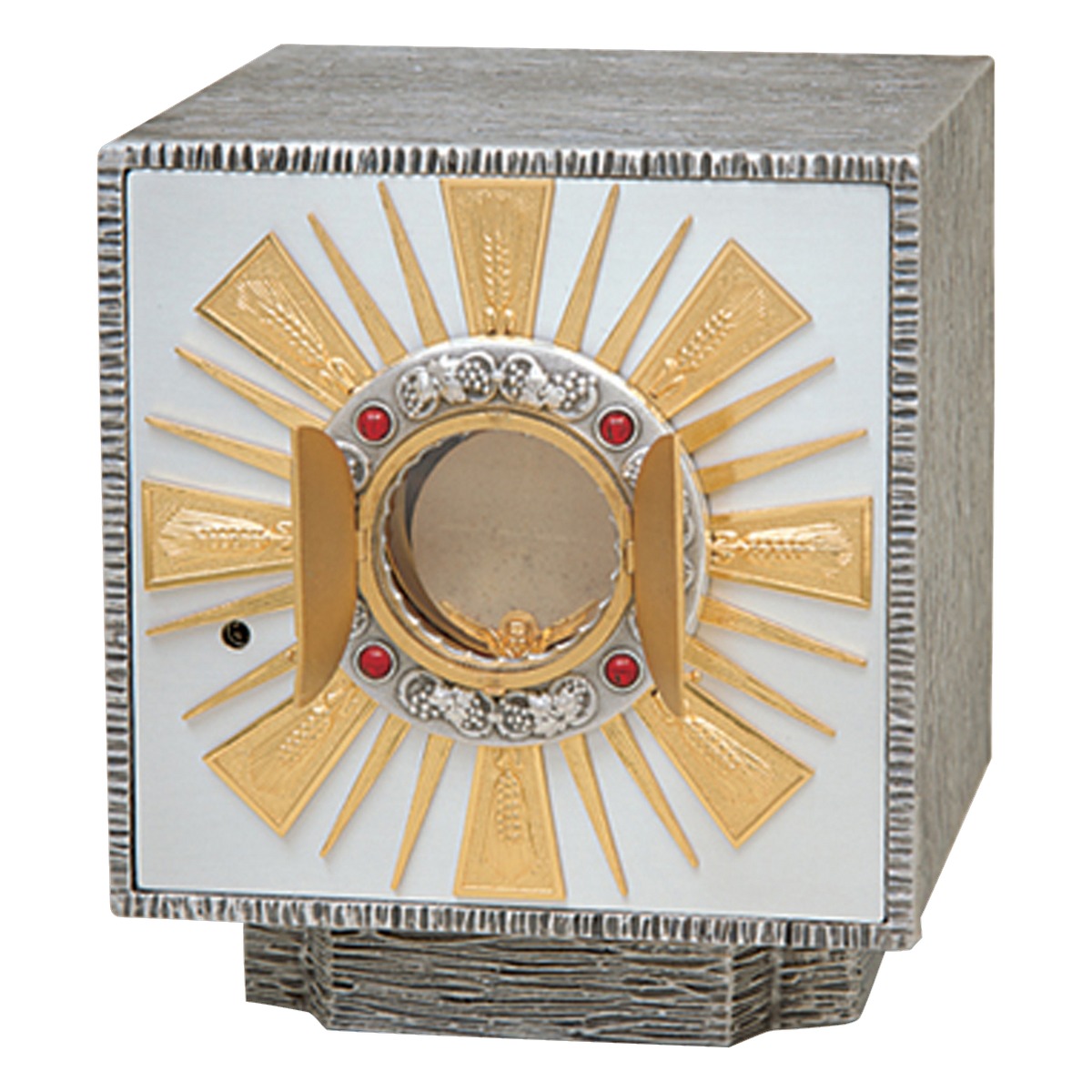 Koley's K658 oxidized silver tabernacle with gold rays – alternate view 2 of 2