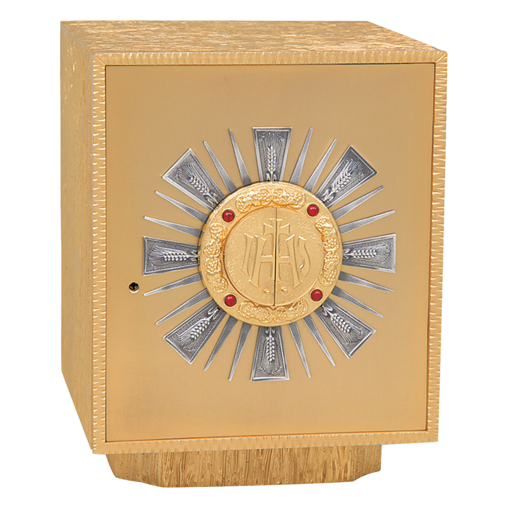 Koley's K659 gold plated tabernacle with silver rays