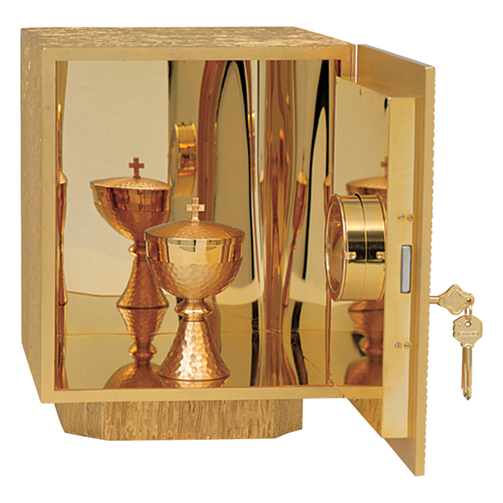 Koley's K659 gold plated tabernacle with silver rays – alternate view 2 of 2