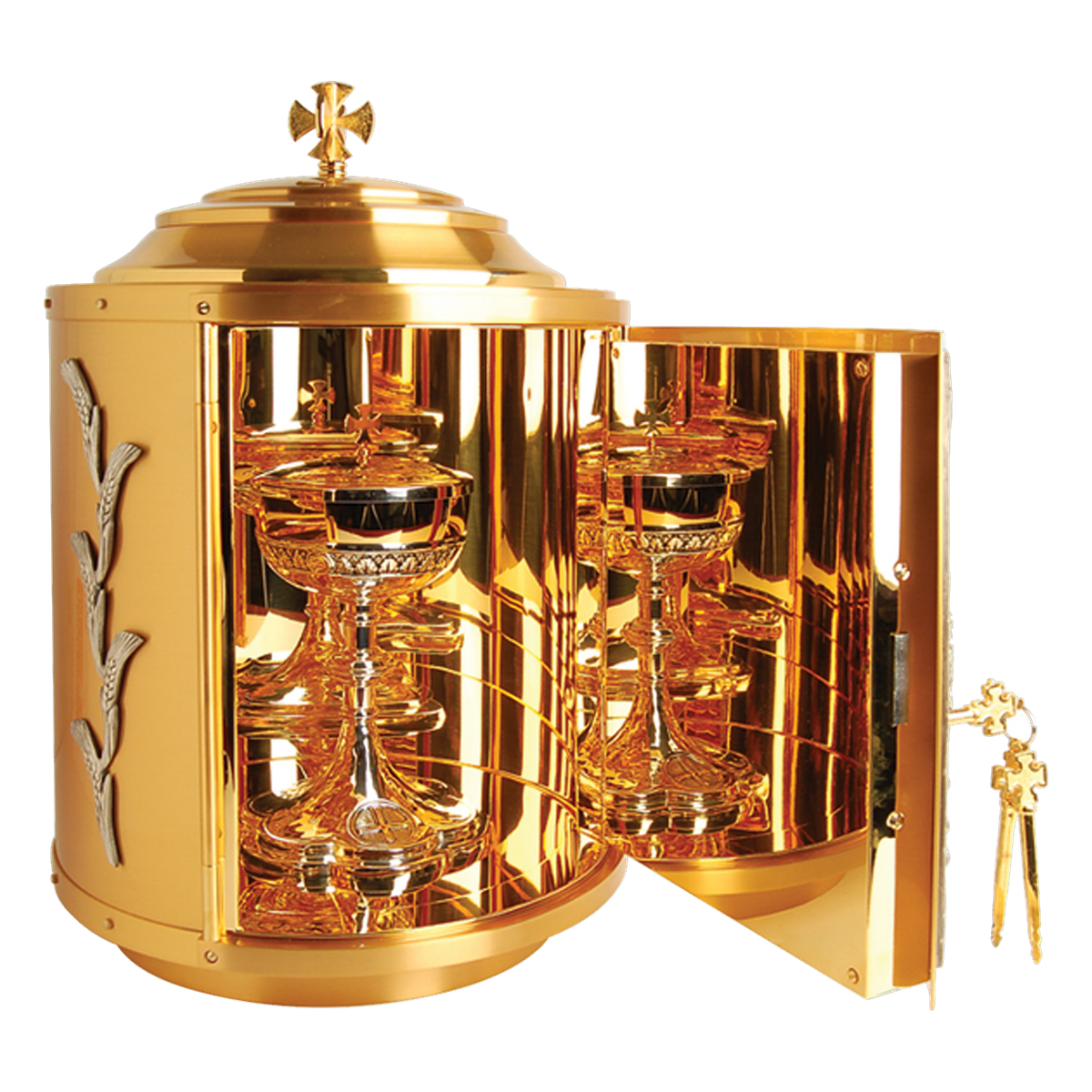 Koley's K671 gold plated tabernacle with silver accents – alternate view 2 of 2