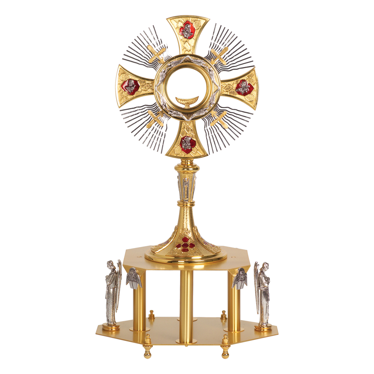 Koley's K680 two-tone gold thabor with silver angels and medallions