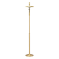 Koley's K730 satin brass processional crucifix