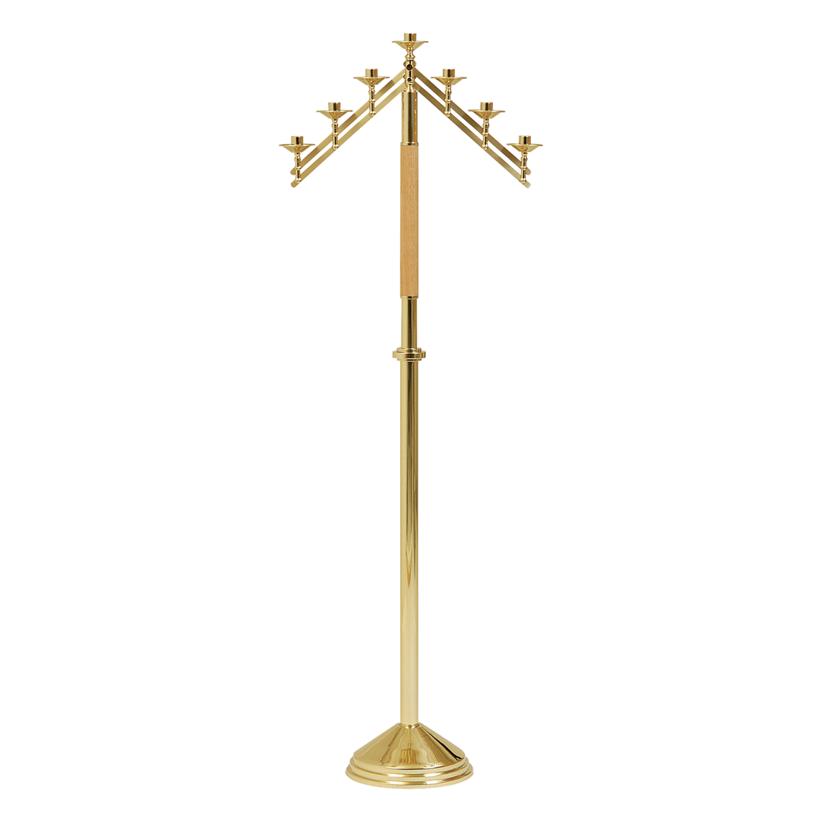 Koley's K756 floor candelabra with adjustable arms