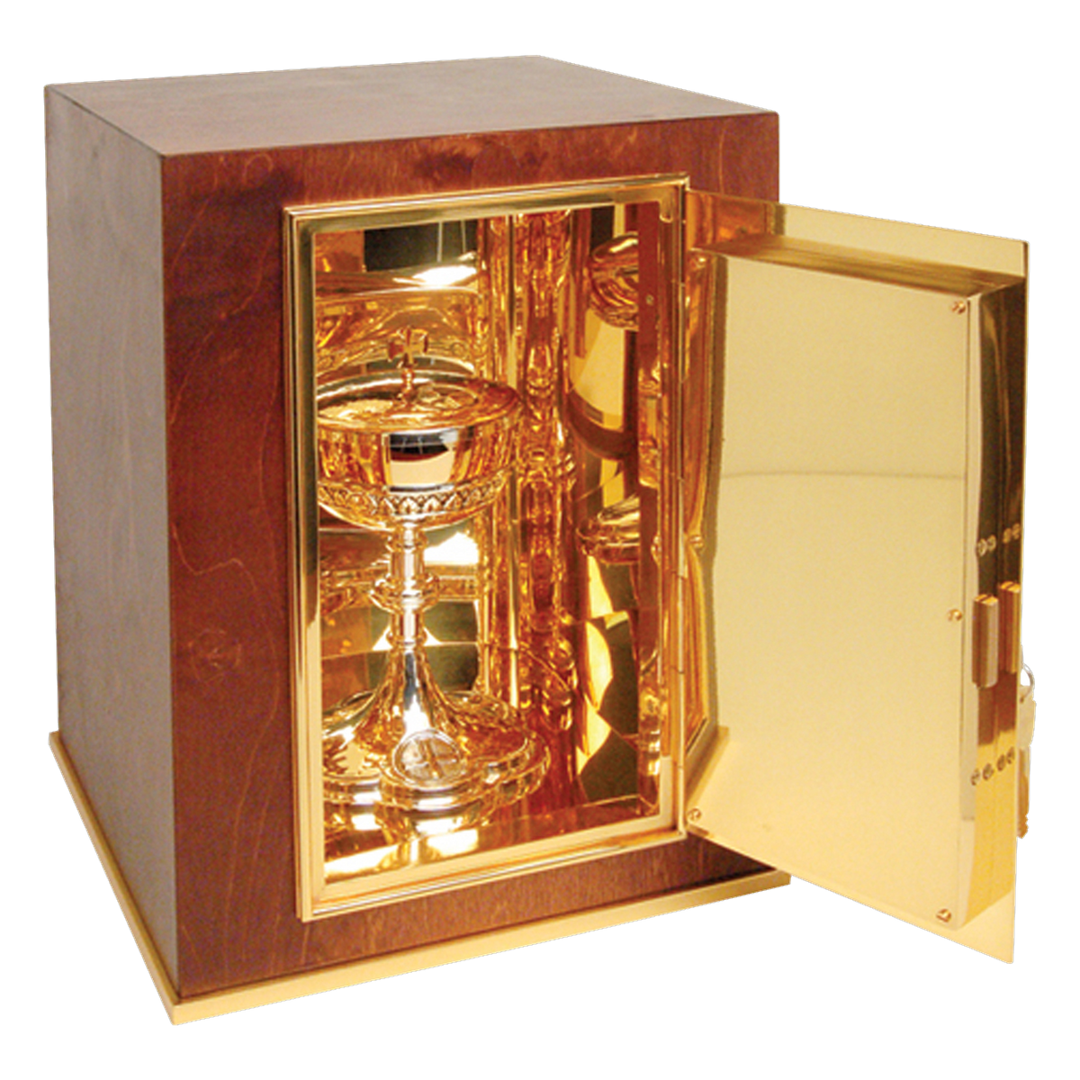 Koley's K904 wood tabernacle with gold plated door – alternate view 2 of 2