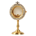 Koley's K912 gold and silver plated chapel monstrance with crown of thorns detailing