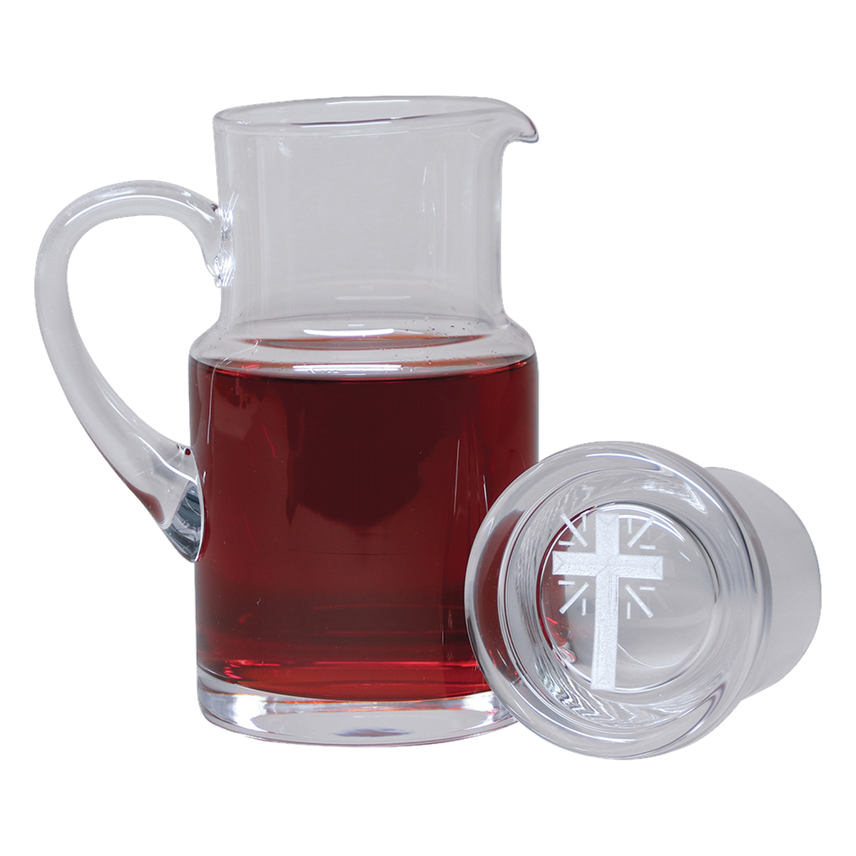 Koley's K943 flagon with engraved cross on cover