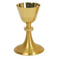 Koley's K972 gold plated chalice with engraved Celtic design