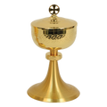 Koley's K973 gold plated ciborium with engraved Celtic design