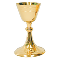 Koley's K974 gold plated chalice with engraved Latin inscription