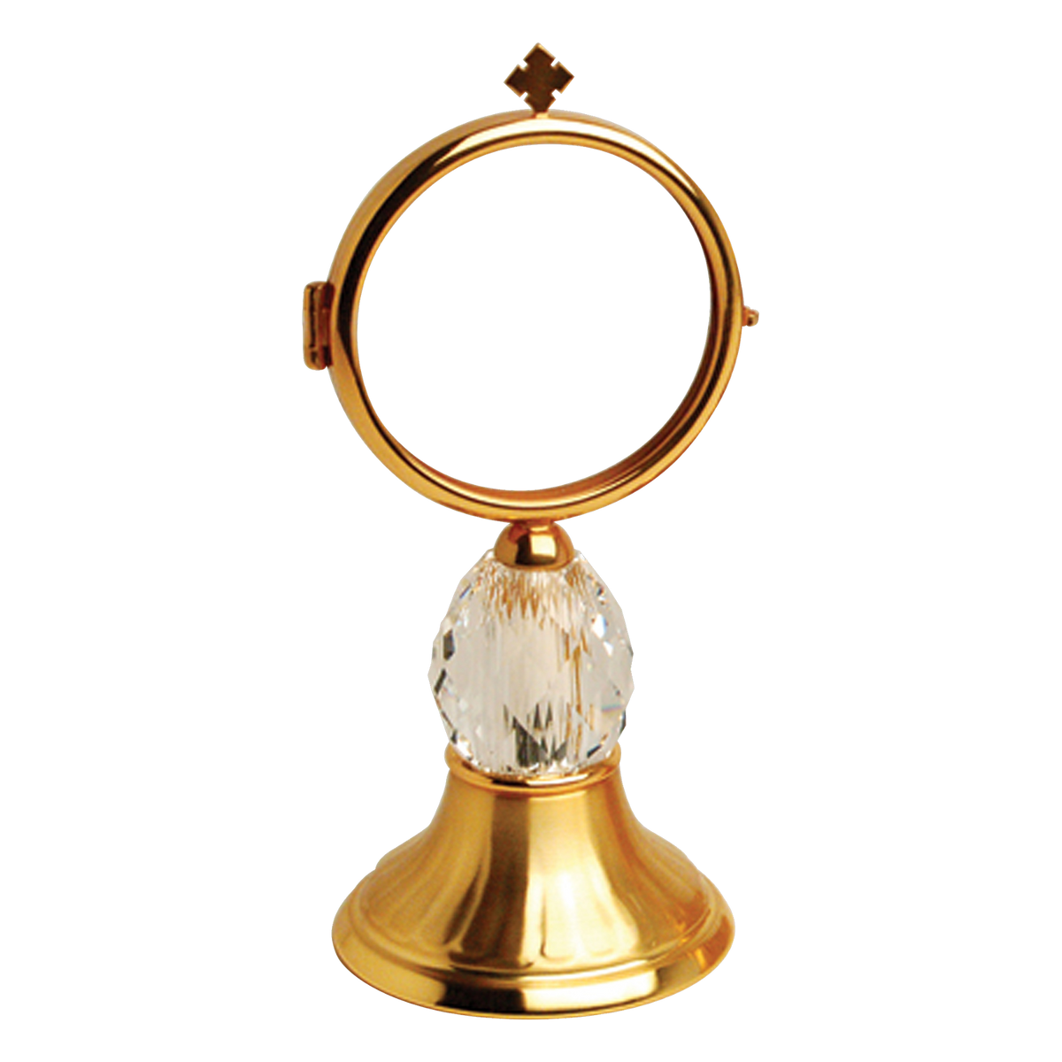 Koley's K982 gold plated chapel monstrance with crystal node