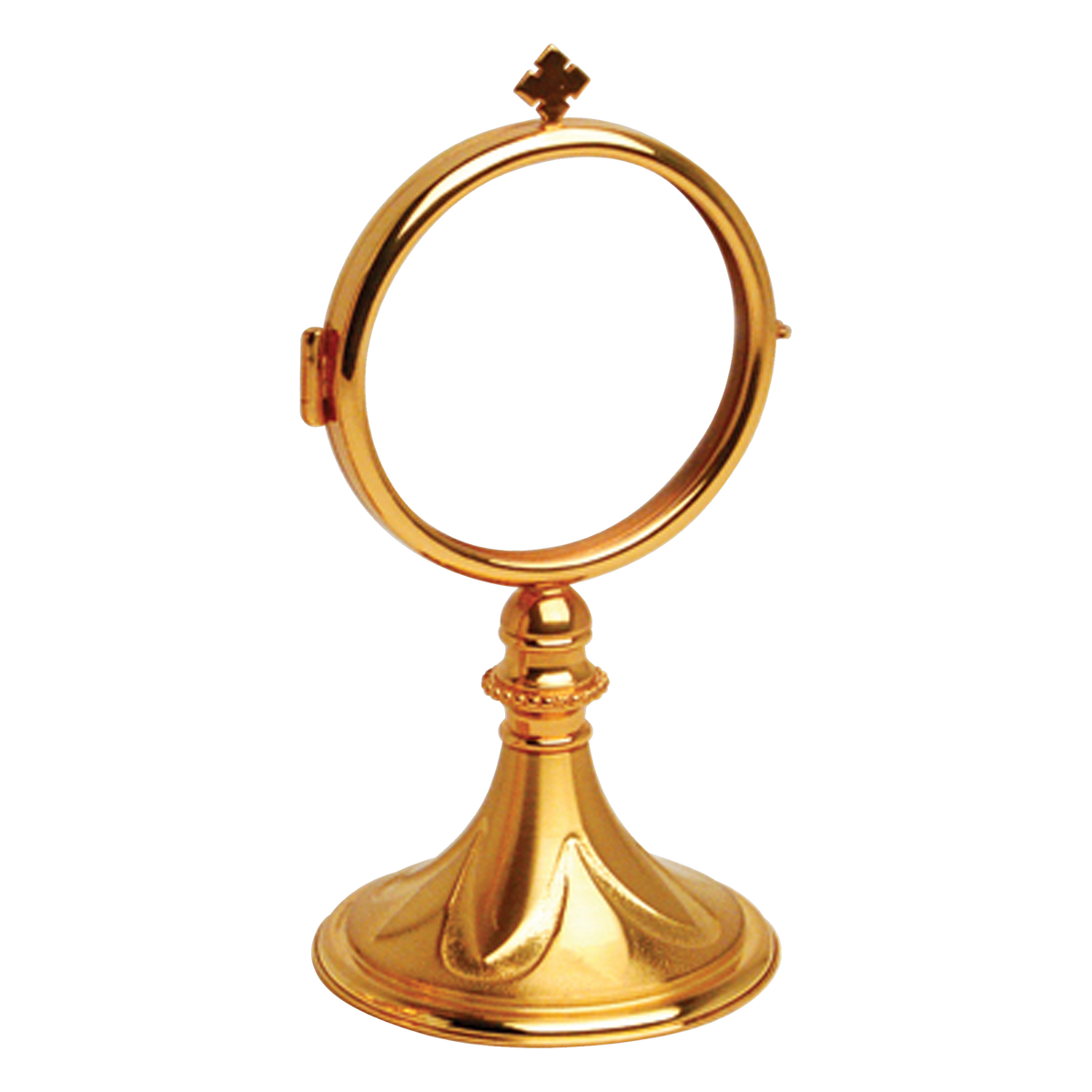 Koley's K983 gold plated chapel monstrance with fixed luna