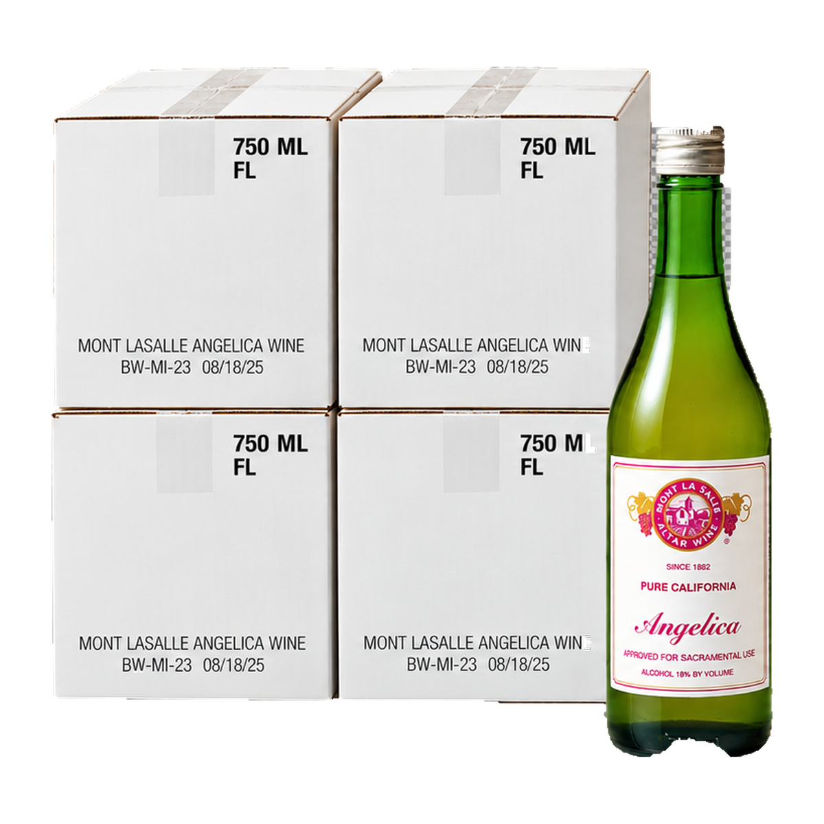 Mont La Salle Angelica Altar Wine 1-4 cases corrected