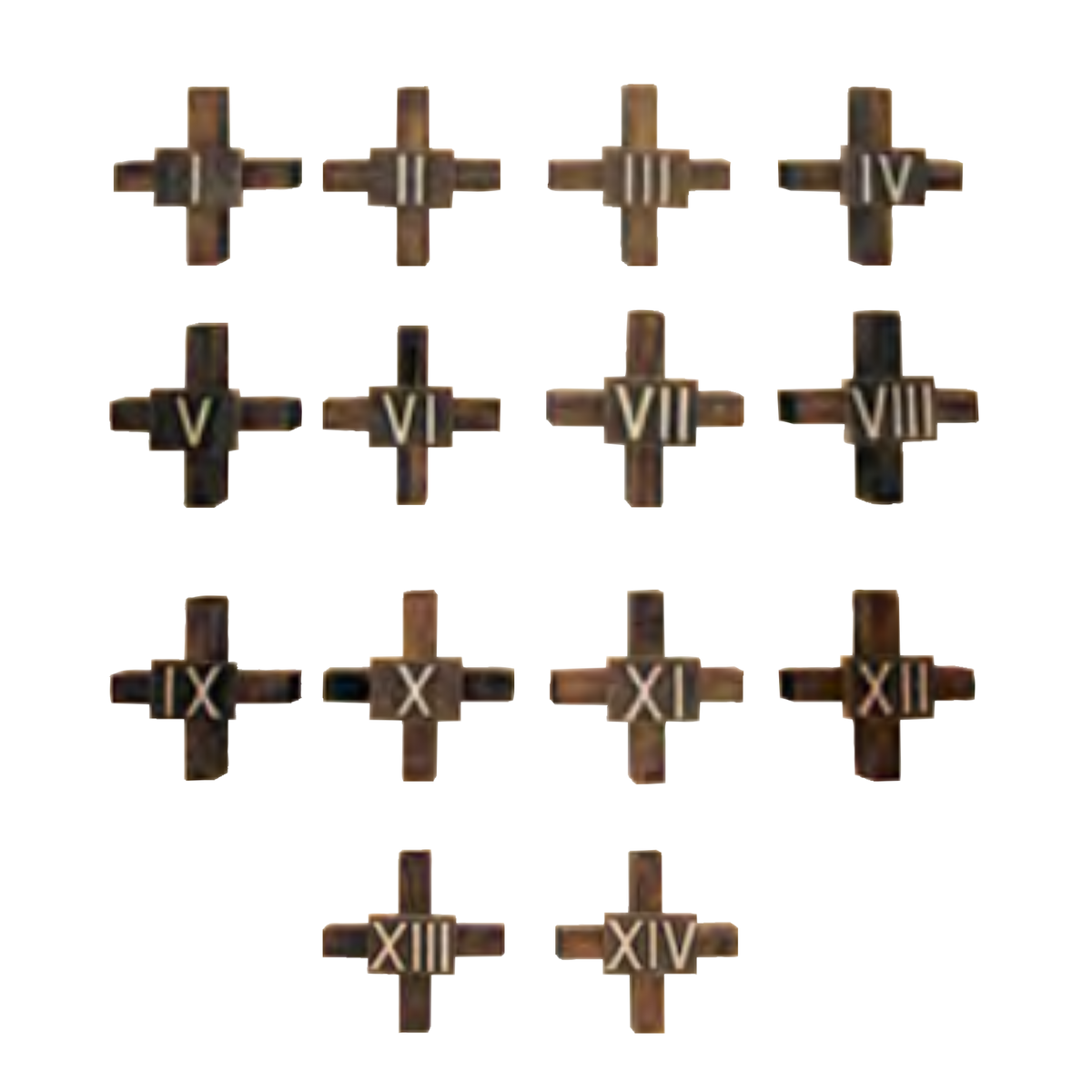 Stations of the Cross Bronze Numeral, Individual | SN3