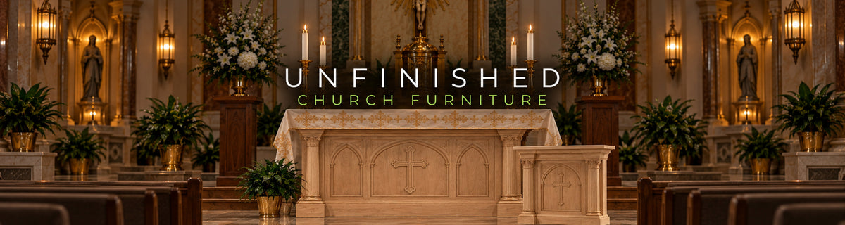 Unfinished Church Furniture