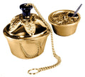 Excelsis Progressive Bronze 389-123 censer and incense boat, high polish finish