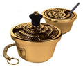Excelsis Progressive Bronze 390-123 censer (thurible) and incense boat set