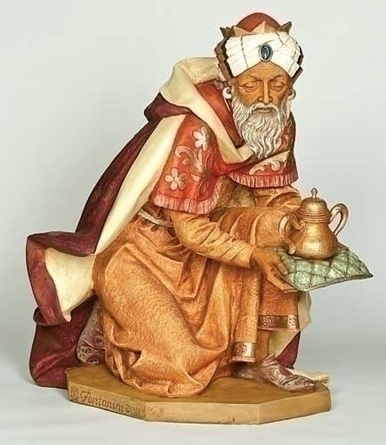 Fontanini 50" Kneeling King Gaspar Nativity Figure, Style 52315
