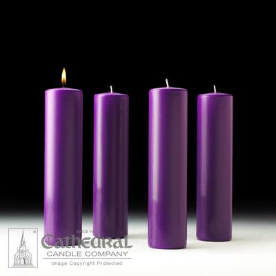 Stearine Pillar Advent Candles Cathedral Candle Company