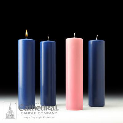 Stearine Pillar Advent Candles Cathedral Candle Company