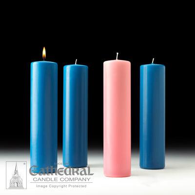 Stearine Pillar Advent Candles Cathedral Candle Company