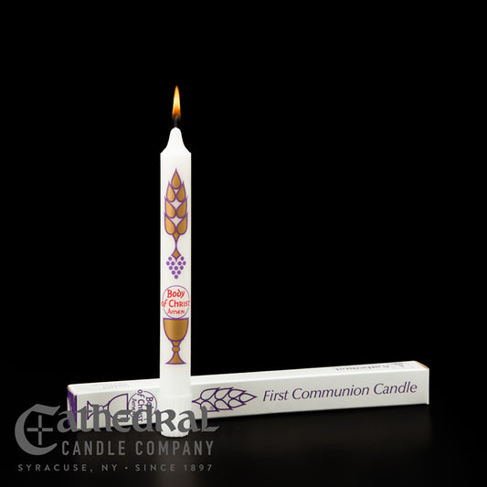 BODY OF CHRIST FIRST COMMUNION CANDLE