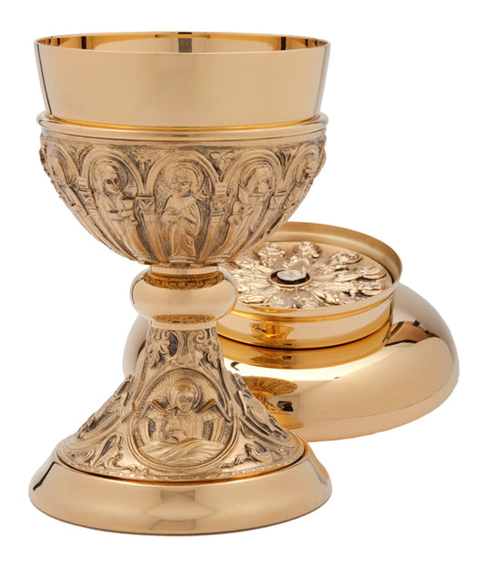 A-4136G CHALICE AND PATEN