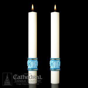 EXIMIOUS “MOST HOLY ROSARY” COMPLEMENTING ALTAR CANDLES