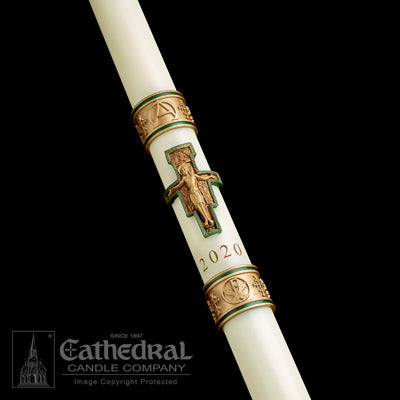 CROSS OF ST. FRANCIS PASCHAL CANDLE