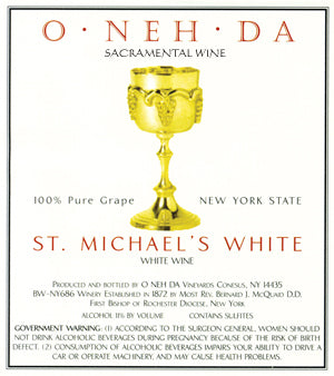 O*NEH*DA St. Michael's White Altar Wine