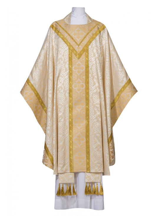 0915 CHASUBLE WHITE - GOLD