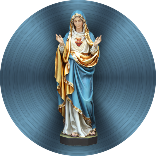 Custom Wood Carvings - Immaculate Heart of Mary