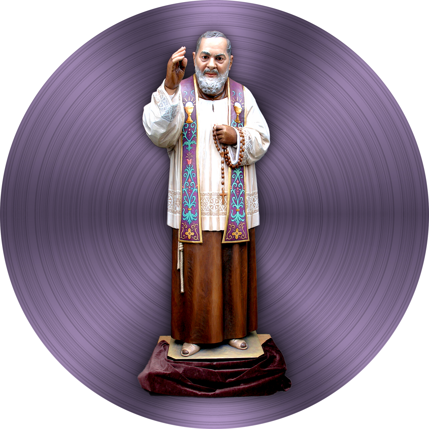 Custom Wood Carvings - St. Pio